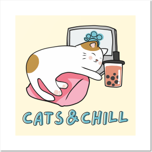 Cats and Chill Posters and Art